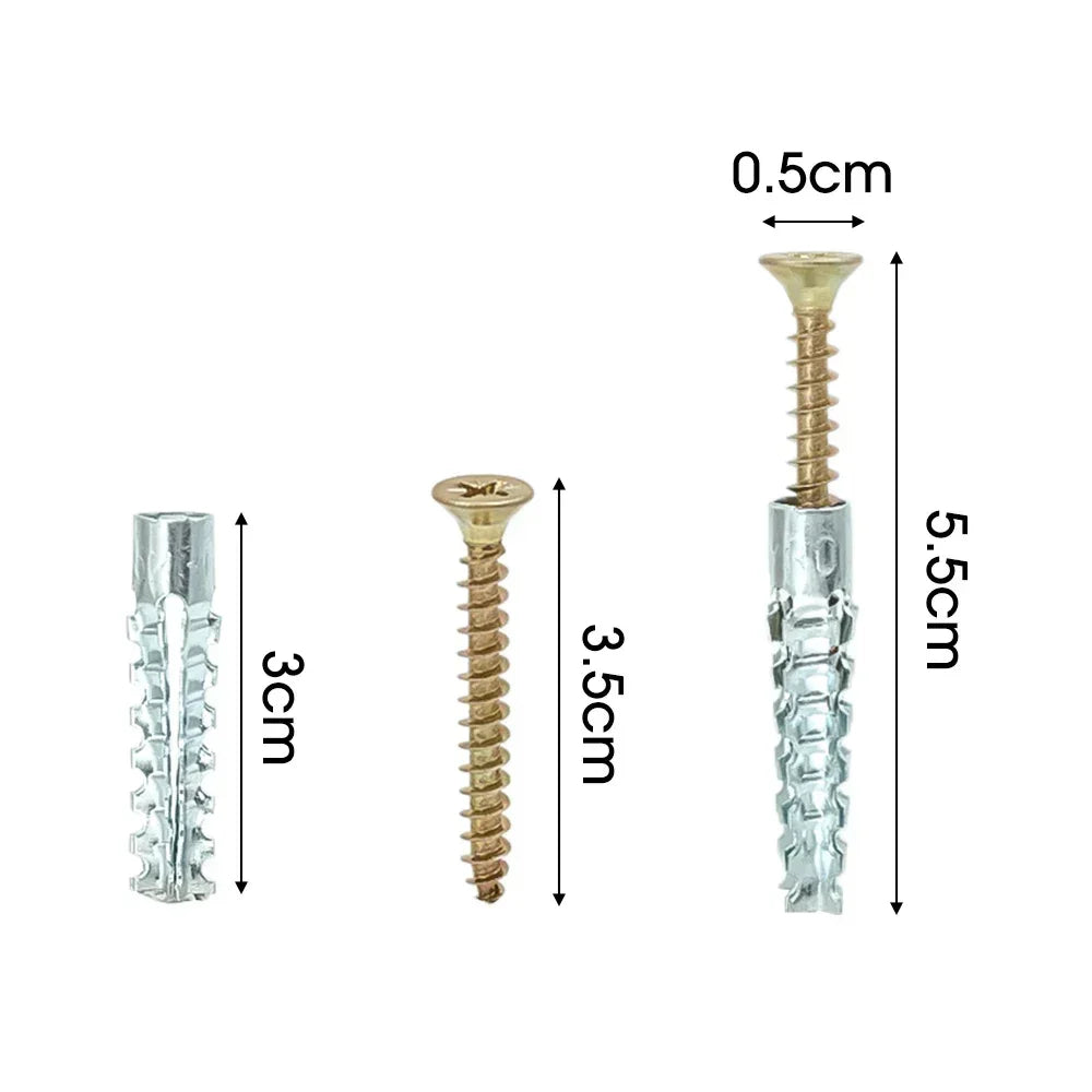 Heavy-Duty Serrated Expansion Screws with Anchor Tubes