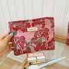 Vintage Floral Cosmetic Bag - Portable Makeup & Toiletry Organizer