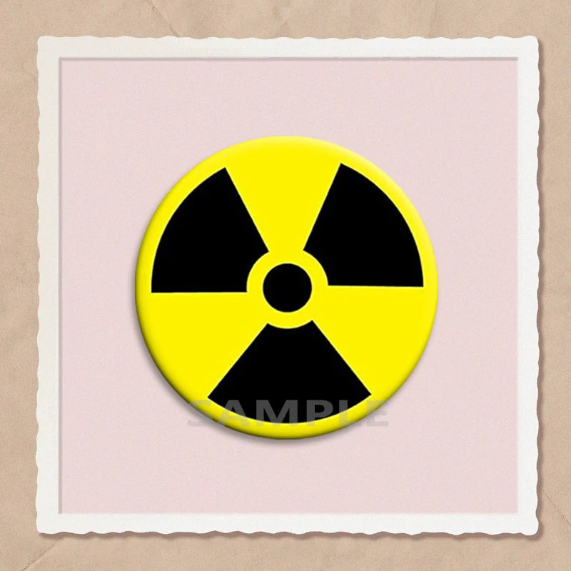 Biohazard Emblem Enamel Pin Set – Vintage Horror-Themed Brooch for Bags, Hats & Jackets