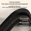 Diagram showing four layers of preferred material guards for a quick-dry diatom mud absorbent counter mat.