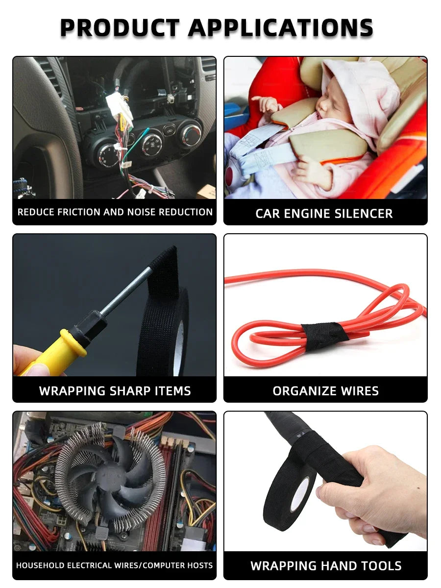Heat-Resistant Fabric Wiring Harness Tape for Automotive Use