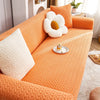 Stretch Plush Sofa Cover with Anti-Slip Grip