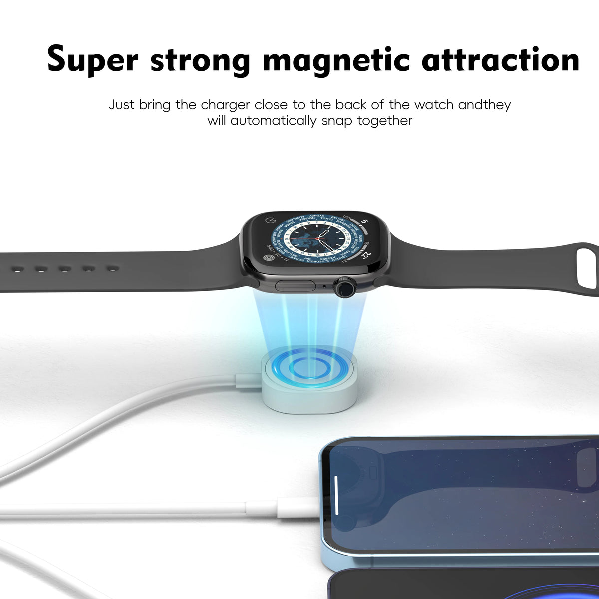 3-in-1 Magnetic Wireless Charging Station for iPhone, Apple Watch & AirPods