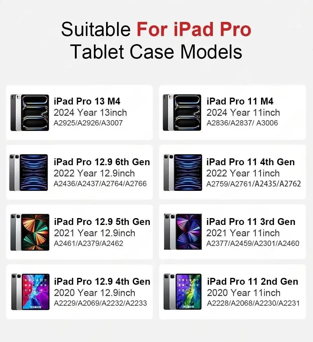 Shockproof iPad Case with Stand & Pencil Holder