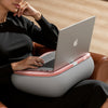 Adjustable Tablet Pillow Stand with Snack Bowl & Foldable Arm