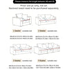 Elastic Pleated Sofa Cover – Stretchy 3-Seat Protection with Floral Design