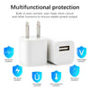 White multifunctional protection device with multiple safety features like overcurrent, over-heat, and short-circuit protecti