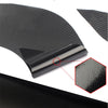 Black carbon fiber film protecting a car door handle, shown with a magnified texture detail.