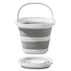 10L Foldable Camping Bucket with Sturdy Silicone Handle