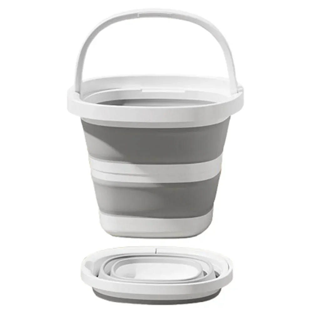 10L Foldable Camping Bucket with Sturdy Silicone Handle