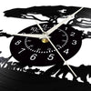 African Safari Cartoon Lion Vinyl Record Wall Clock – Silent Non-Ticking, 12-Inch Decor for Kids' Rooms and Playrooms