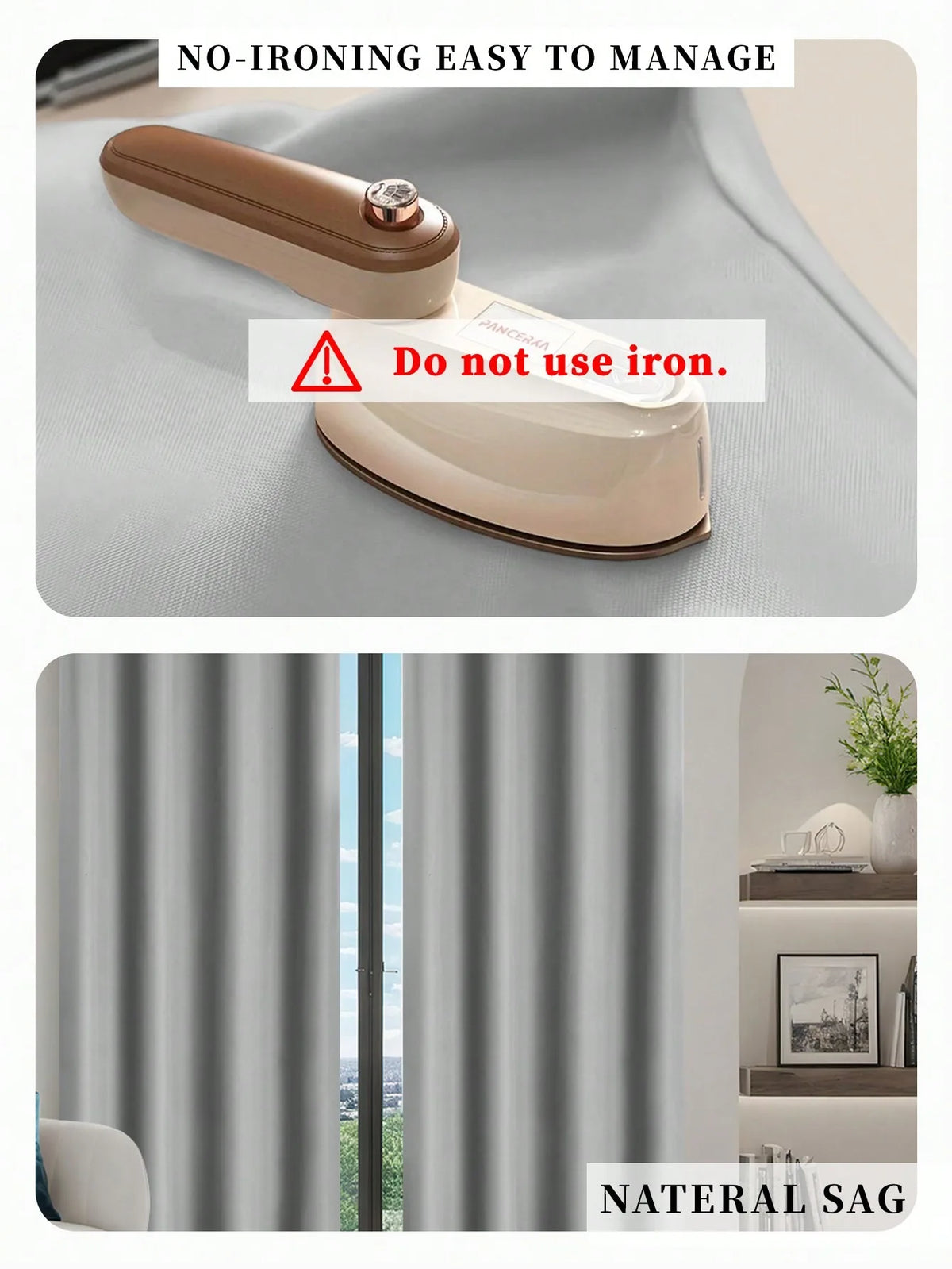 100% Blackout Curtains with Grommets for Bedroom and Living Room