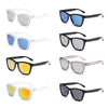 Retro Clear Frame Sunglasses with UV400 Protection