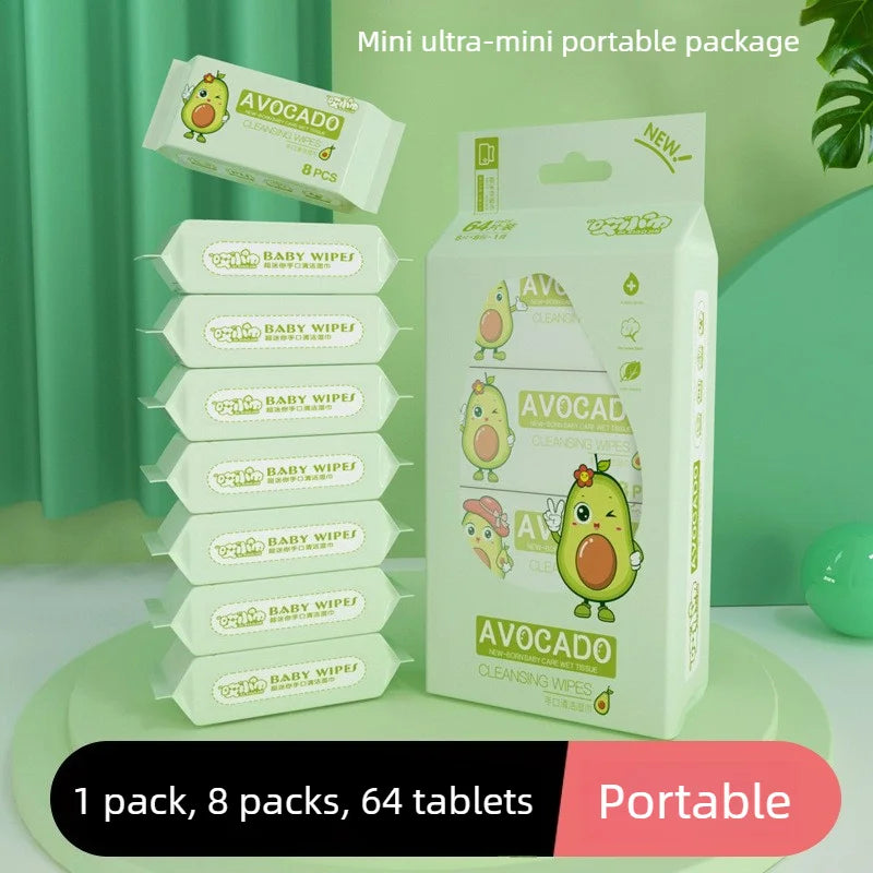 Mini Disposable Hand & Mouth Wipes - Portable Travel Pack