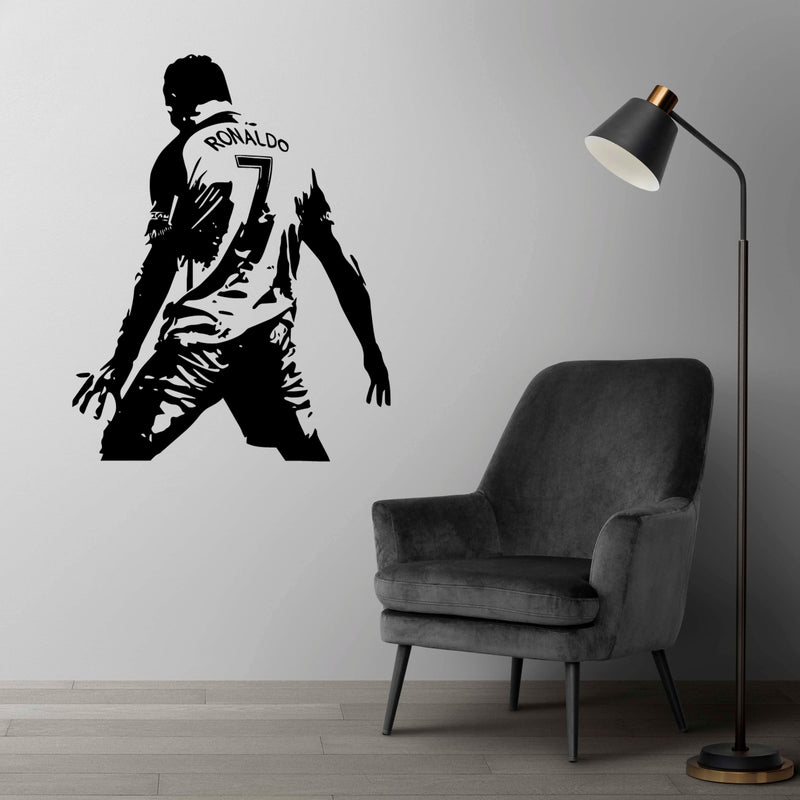 Football Player Wall Decal