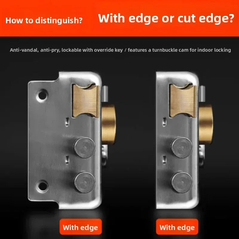 Stainless Steel Exterior Door Lock with 5 Keys