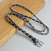 120cm Leather-Trimmed Chain Bag Strap