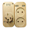 Compact EU Power Strip with USB Ports