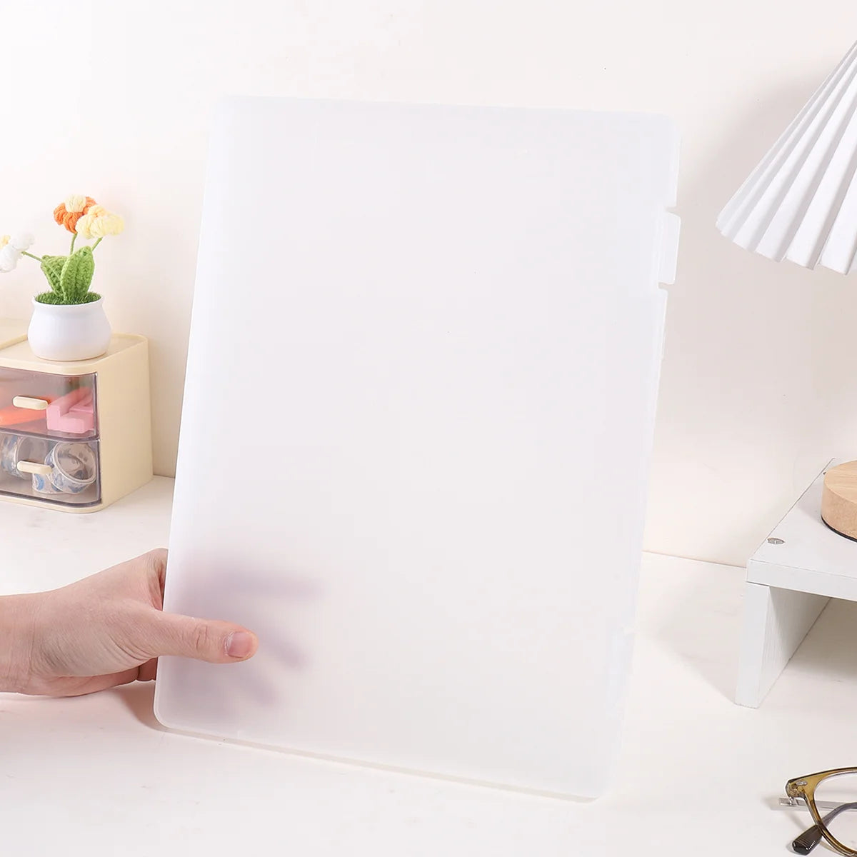 2-in-1 A4 Writing Board & Document Storage Box