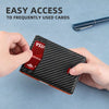 Slim RFID-Blocking Carbon Fiber Leather Wallet