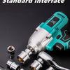A set of chromium-vanadium steel sockets and wrenches for a 1/2 standard interface drive.