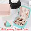 Compact PU Leather Jewelry Travel Case
