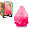 Pinkes Squishy Stressball Produkt in seiner Originalverpackung und ein lose Ball.