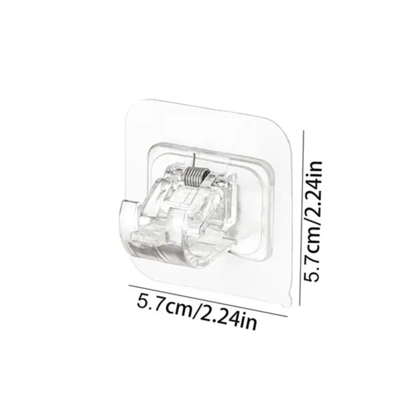 Self-Adhesive Curtain Rod Hooks (Set of 4)