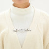 Vintage-Metal-Clip für Schal & Pullover
