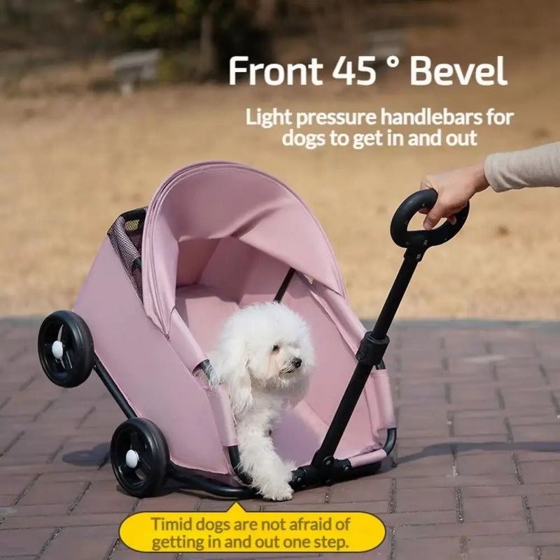Carriola Plegable para Mascotas con Dosel Solar