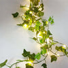 Luces de hadas con vid artificial y bombillas LED