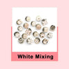Pearl Rhinestone Brooch Pins with Secure Clasp (Set of 10)