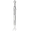 A silver precision 4-claw pick-up tool for jewelry making and crafting.