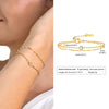 Layered Gold-Plated Stainless Steel Anklet