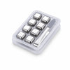 Reusable Stainless Steel Whiskey Stones with Tongs