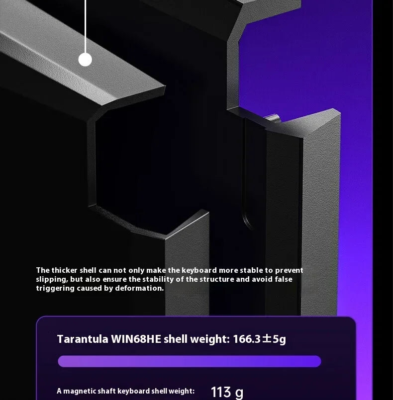 Aula Win60/Win68 Magnetic Switch Gaming Keyboard with 8K Polling