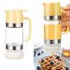 Clear Glass Honey Dispenser with Press-Top Lid
