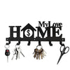 House-Shaped Wall Key Holder with Hooks