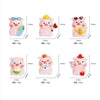 A set of pink resin pig figurines in various sizes and poses for cute miniature garden and desk décor.