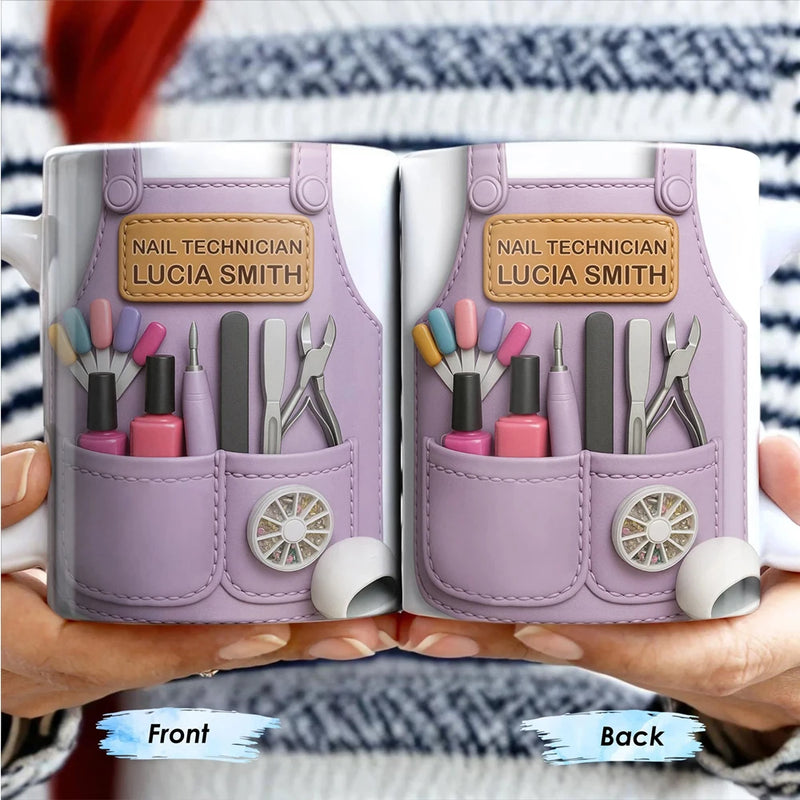 Personalized Nail Technician Coffee Mug