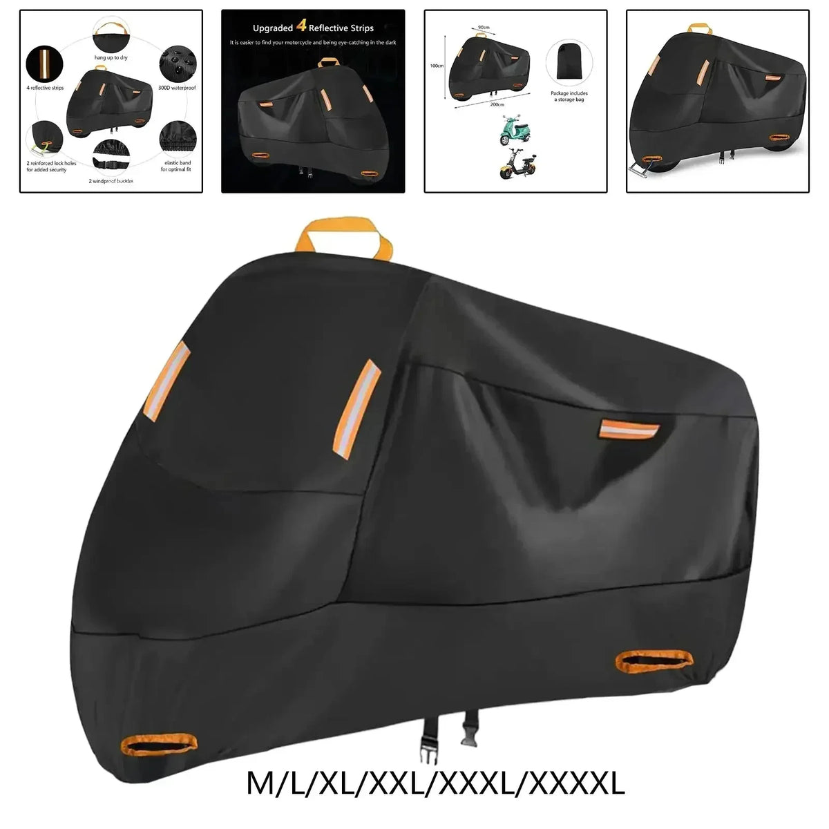 All-Weather Motorcycle Cover with UV Protection
