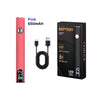 Pink 650mAh battery pack for a cordless soldering iron with digital display and LED smart screen