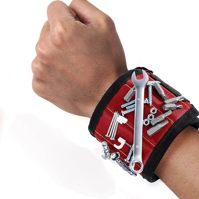 Magnetic Wristband for Screws, Nails, and Drill Bits