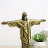 Jesus-Figurine mit Bronzeoptik