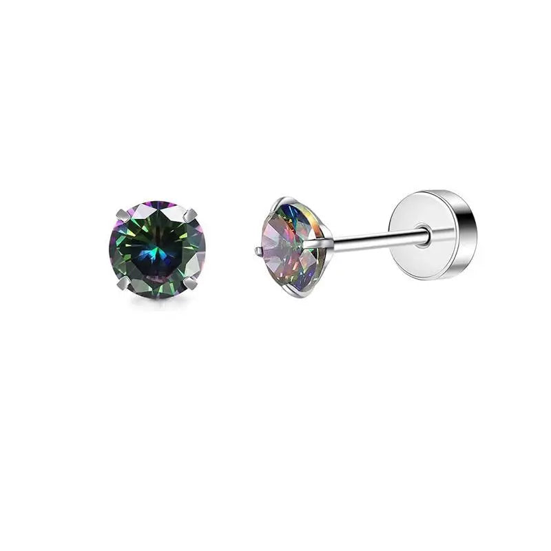 Ohrringe aus Edelstahl mit Herz- und Mond-Motiv