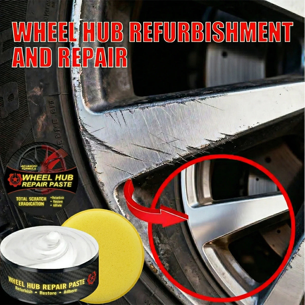 Wheel Rim Scratch Repair Paste