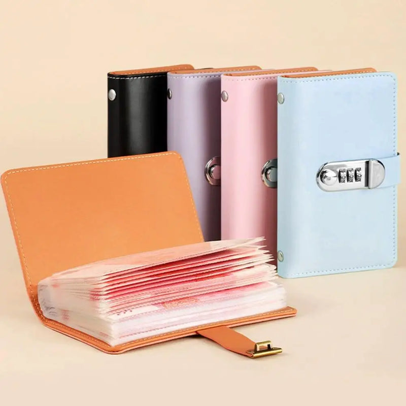 Carpeta Compacta para Sobres de Efectivo con Cerradura