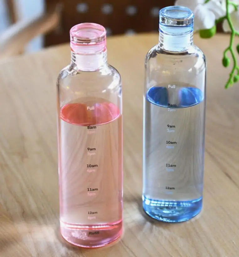 16oz Glass Water Bottle with Secure Lid