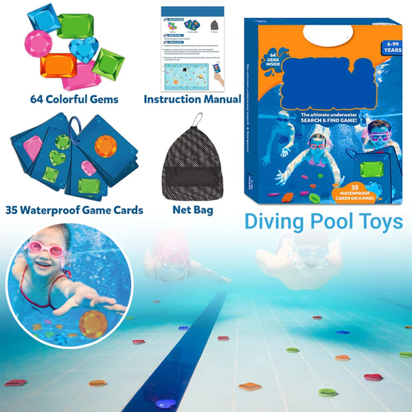Underwater Gem Hunt Pool Game Set