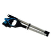 A foldable extra-long pickup tool with a rotating grip shown in black and silver.